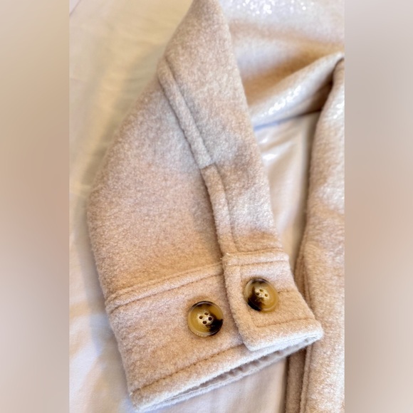 WILFRED FREE The Ganna Off-White Merino Wool Utility Shirt Jacket Shacket - Picture 11 of 16